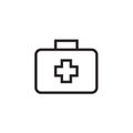Medical box Icon Vector illustration, EPS10 Royalty Free Stock Photo