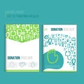 Medical Brochure template. Vector hospital banner abstract grunge geometric background. Vector hospital flyer, magazine