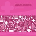 Medical Brochure template. Vector hospital banner abstract grunge geometric background. Vector hospital flyer, magazine