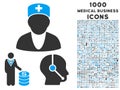 Medical Business Icon with 1000 Medical Business Icons