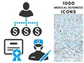 Medical Business Icon with 1000 Medical Business Icons