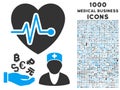 Medical Business Icon with 1000 Medical Business Icons