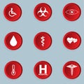 Medical button set .