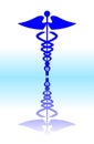 Medical caduceus sign