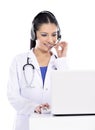 Medical call center Royalty Free Stock Photo