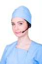 Medical call center concept Royalty Free Stock Photo