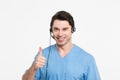 Medical call center concept Royalty Free Stock Photo