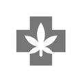 Medical cannabis vector icon