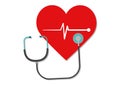 Medical Cardio Heart Vector Illustration