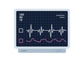 Medical cardiogram on monitor concept