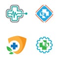 Medical care logo images Royalty Free Stock Photo