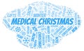 Medical Christmas word cloud