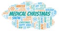 Medical Christmas word cloud