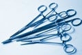 Medical clamps Royalty Free Stock Photo