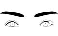 Medical Clipart, Line Drawing Illustration of Eye Disease and Sty, chalazia