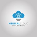 Medical Cloud logo design idea Royalty Free Stock Photo