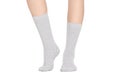 Medical Compression Stockings for varicose veins and venouse therapy. Compression Hosiery. Sock for sports isolated on white back