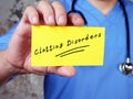 Medical concept about Clotting Disorders with sign on the page