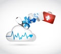 medical concept cloud illustration design