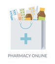 Medical concept for drug store Royalty Free Stock Photo