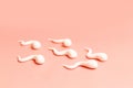 Medical concept. The figure of human sperm Royalty Free Stock Photo