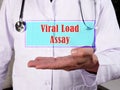 Medical concept meaning Viral Load Assay with sign on the piece of paper