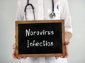 Medical concept about Norovirus Infection with sign on the page