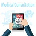 Medical Consultation Online Doctor Apps on mobile device