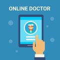 Medical Consultation Online Doctor Health Care Clinics Hospital Service Medicine Banner Royalty Free Stock Photo