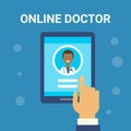 Medical Consultation Online Doctor Health Care Clinics Hospital Service Medicine Banner Royalty Free Stock Photo