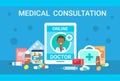 Medical Consultation Online Doctor Health Care Clinics Hospital Service Medicine Banner