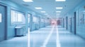 medical corridor hospital building Royalty Free Stock Photo