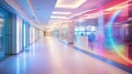 medical corridor hospital building Royalty Free Stock Photo