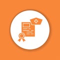 Medical courses color glyph icon. Health care. Medical education, practice.
