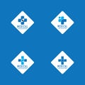 Medical cross health logo vector template