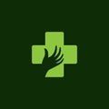 Medical cross logo vector icon Royalty Free Stock Photo