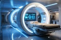 Medical CT or MRI or PET Scanner Standing in the Modern Hospital Laboratory