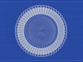 Liposome Bi-layer Structure 3D rendering blueprint Illustration Royalty Free Stock Photo