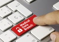 Medical Data Breach - Inscription on Red Keyboard Key