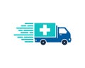 Medical Delivery Logo Icon Design