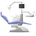 Medical dental arm-chair vector illustration