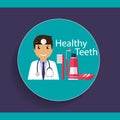 Medical dental background design. Vector illustration. Royalty Free Stock Photo