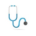 medical device acoustic doctor stethoscope cardiac diagnostic checkup 3d illustration rendering 3d icon concept isolated