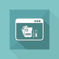 Medical digital page - Vector icon for computer website or application Royalty Free Stock Photo