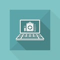 Medical digital page - Vector icon for computer website or application Royalty Free Stock Photo