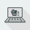 Medical digital page - Vector icon for computer website or application Royalty Free Stock Photo