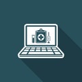 Medical digital page - Vector icon for computer website or application Royalty Free Stock Photo