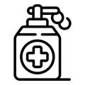 Medical dispenser icon outline vector. Emergency room