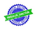 MEDICAL DOCTOR Bicolor Rosette Distress Seal