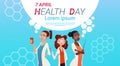 Medical Doctor Group World Health Day 7 April Global Holiday Concept